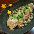 sakoまぁ's cooksnap of when they made 【備忘録】鶏胸ロールねぎソースかけ.
