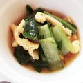 たのしいちくわ's cooksnap of when they made ❤小松菜と油揚げの煮浸し.