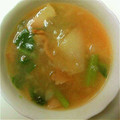 suzanppe's cooksnap of when they made かぶとベーコンのとろりんスープ.