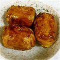 ausdrucks's cooksnap of when they made めちゃ簡単♪肉巻きおにぎり.