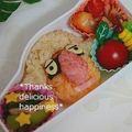 ruruchirin's cooksnap of when they made キャラ弁　妖怪ウォッチ　認MEN.