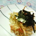 キョク's cooksnap of when they made キャベツとさきいかのコチュジャン和え.