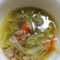 まるもちくん's cooksnap of when they made 白菜とショウガの 身体ぽかぽかスープ♪.