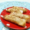 赤い電話's cooksnap of when they made しゅうまいの皮で♪ウインナー巻き♪.