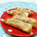 赤い電話's cooksnap of when they made しゅうまいの皮で♪ウインナー巻き♪.