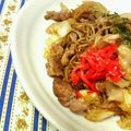 キョク's cooksnap of when they made 具た～っぷり！！関西風焼きそば☆.