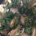 kfumin's cooksnap of when they made 春菊と鶏ムネのオイスター炒め.