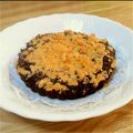ぱらさいと's cooksnap of when they made チョコとバナナのクランブルクーヘン.