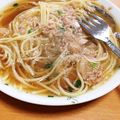 ねこくるみ's cooksnap of when they made あったかい★大根おろしのスープパスタ.