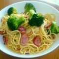 Swimmy☆'s cooksnap of when they made ブロッコリーとソーセージのペペロンチーノ.