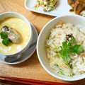 かぎしっぽ29's cooksnap of when they made 一度に二品☆牡蠣ごはん&茶碗蒸し.