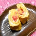 シャンプーハット's cooksnap of when they made 紅ショウガとチーズの卵焼き.