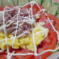 まるごーる's cooksnap of when they made お野菜たっぷりの炒り卵のサラダ☆.