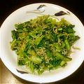 かすてら〜ん's cooksnap of when they made 栄養満点☆小松菜じゃこ炒め.