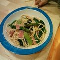 エンドウマメ造's cooksnap of when they made 簡単 ブロッコリーとベーコンの和風パスタ.