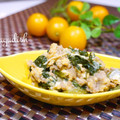まゆディッシュ's cooksnap of when they made 小松菜とひき肉の玉子とじ♪.