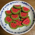 ｔｉｓａｎｅ☆'s cooksnap of when they made チョコの種も可愛い♡スイカのクッキー.