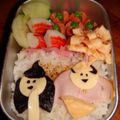 Mars's cooksnap of when they made ✿乗せるだけのひな祭り弁当✿.