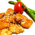 ʕ•ٹ•ʔ's cooksnap of when they made ささみのしっとり照り焼き.