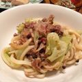 ハクユ's cooksnap of when they made くせになる！柚子胡椒の焼きうどん.