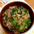 ｙｏ−ｄａ５５'s cooksnap of when they made 黒胡椒たっぷり小松菜と豚肉とろ～り炒め♪.