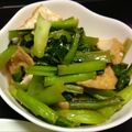 ビードロ絵日記's cooksnap of when they made 小松菜と厚揚げの炒め.