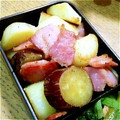 単刀直入's cooksnap of when they made サツマイモとジャガイモのベーコン炒め.