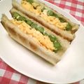 イノコ台所研究所's cooksnap of when they made チーズ風味☆アスパラと卵のサンドイッチ♪.