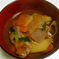 くにぴゆりぴのマミー's cooksnap of when they made 時短。コクうま豚汁とけんちん汁.
