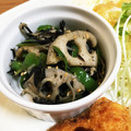 m_k_'s cooksnap of when they made ピーマンとレンコンのヒジキしらす炒め.