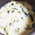 komahii's cooksnap of when they made あさりと白菜のミルクスープ.