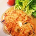 mugi918's cooksnap of when they made 甘辛～♡鶏ミンチと豆腐のハンバーグ.