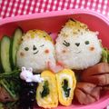 たにたーに's cooksnap of when they made キャラ弁に＊ふりかけで簡単可愛いおにぎり.