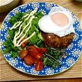 さんぽぽ♪'s cooksnap of when they made 簡単がっつり男飯ロコモコ丼.