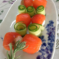 oomaキッチン's cooksnap of when they made サーモン手毬ずし♡簡単おもてなし.