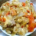 くぅたんママ32's cooksnap of when they made 一番簡単★親子丼.