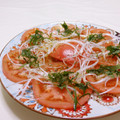赤い電話's cooksnap of when they made 家の定番！簡単さっぱり長葱冷やしトマト.