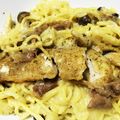 もも苺さくらんぼ's cooksnap of when they made 簡単！タラとキノコのクリームパスタ.