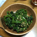 クックJOVAMD☆'s cooksnap of when they made ほうれん草とピーマンの胡麻和え.