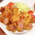 れお＆ゆらママ's cooksnap of when they made 手軽にとんかつ♪余った衣はウィンナー.