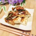 kumi0901's cooksnap of when they made ネギとなめこソースの豆腐ステーキ.