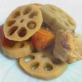はっぴーはりぼ's cooksnap of when they made レンコンと鶏肉の普通の煮物.