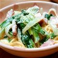 ともママ0120's cooksnap of when they made 簡単♪ほうれん草のクリームパスタ♡.