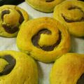 はすぃまん's cooksnap of when they made HBで抹茶うずまきパン♪.