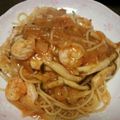 suiray's cooksnap of when they made コストコ食材で、手抜きパスタ.