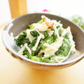 あっぷるカモミール's cooksnap of when they made えのきと春菊の梅マヨ和え.