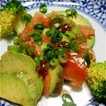 tama2012's cooksnap of when they made アボカドとまぐろわさびドレッシングサラダ.