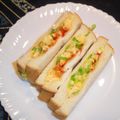 ジョングレ's cooksnap of when they made 卵キャベツサンド.