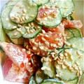うっちー38's cooksnap of when they made 胡瓜とトマトの超簡単マヨポン酢.