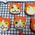 かなきら's cooksnap of when they made プレゼント☆ジバニャン☆チョコ入クッキー.